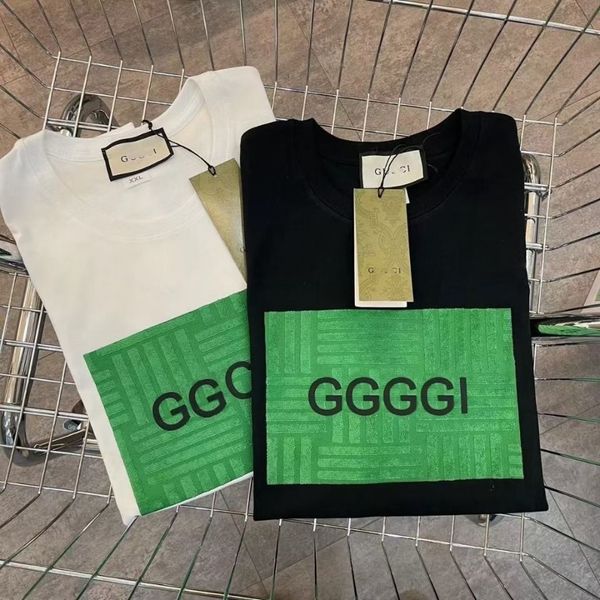 european station 2023 new g-letter short-sleeved t-shirt men's korean version loose ins fashion embroidery patch couple bottoms fashion, White;black
european station 2023 new g-letter short-sleeved t-shirt men's korean version loose ins fashion embroidery patch couple bottoms fashion, White;black