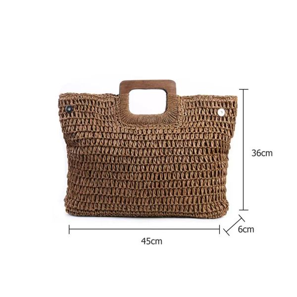 vintage bohemian large capacity handmade knitted straw women handbag 2021 new fashion woven handbag for women other bags accessories, Black;red
vintage bohemian large capacity handmade knitted straw women handbag 2021 new fashion woven handbag for women other bags accessories, Black;red