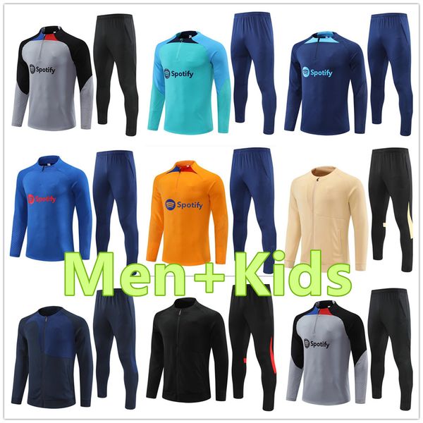 22 23 soccer tracksuit chandal de futbol memphis pedri lewandowski men long zipper jacket 2022 2023 ansu fati gavi training suit kids, White;black
22 23 soccer tracksuit chandal de futbol memphis pedri lewandowski men long zipper jacket 2022 2023 ansu fati gavi training suit kids, White;black