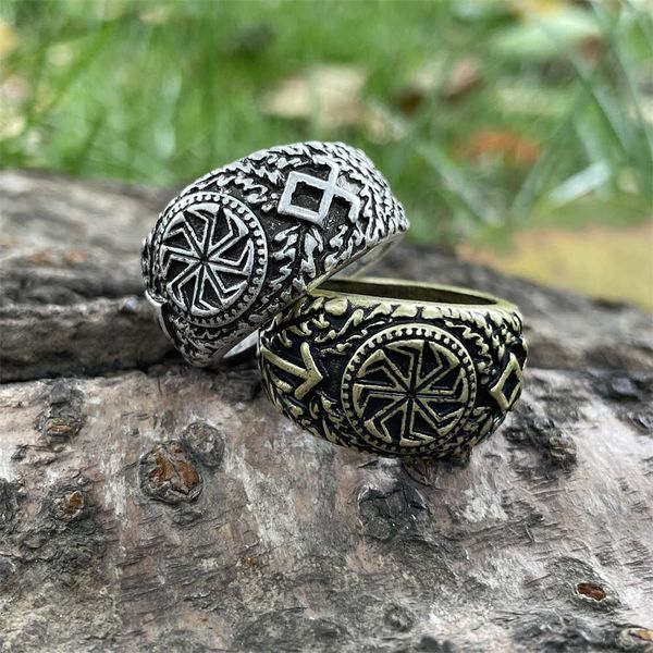slavic kolovrat symbol norse runes teiwaz and othila viking ring vintage jewlery, Silver
slavic kolovrat symbol norse runes teiwaz and othila viking ring vintage jewlery, Silver