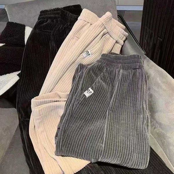 men's pants corduroy pants loose bottoms streetwear relaxed fit pockets pants men pants for jogging z0306, Black
men's pants corduroy pants loose bottoms streetwear relaxed fit pockets pants men pants for jogging z0306, Black