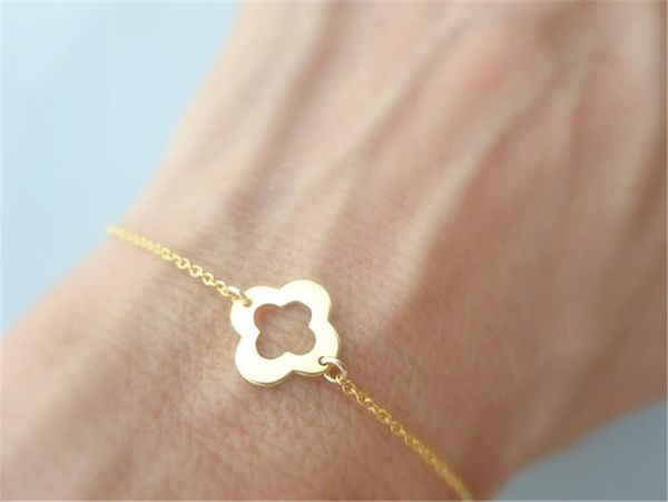 30pcs outline open four leaf clover bracelet lucky 4 leaf bracelet simple grass flower plant shamrock charmbracelets birthday gifts, Golden;silver
30pcs outline open four leaf clover bracelet lucky 4 leaf bracelet simple grass flower plant shamrock charmbracelets birthday gifts, Golden;silver