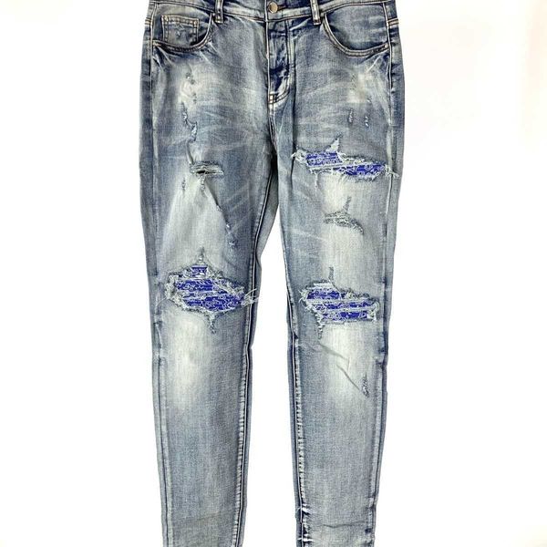 jeans men pants ammir wash blue worn print elastic slim fit denim men's high street fashion brand designer niche ins celebrity casual l
jeans men pants ammir wash blue worn print elastic slim fit denim men's high street fashion brand designer niche ins celebrity casual l