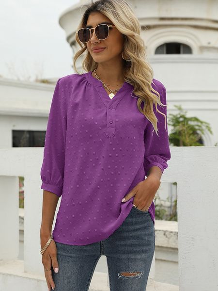 women's blouses shirts summer solid blouses for women fashion v neck 3/4 sleeve elegant office shirts female loose casual oversized chi, White
women's blouses shirts summer solid blouses for women fashion v neck 3/4 sleeve elegant office shirts female loose casual oversized chi, White