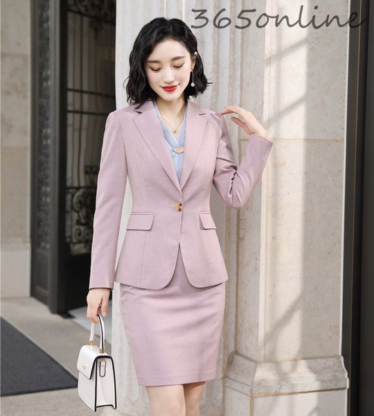 two piece dress formal professional women business suits with skirt and autumn winter ladies office uniform styles blazers set elegant pink, White
two piece dress formal professional women business suits with skirt and autumn winter ladies office uniform styles blazers set elegant pink, White