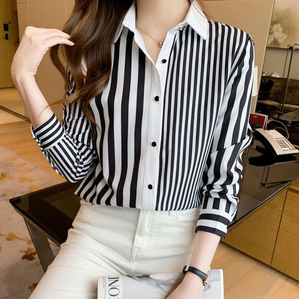 women's blouses shirts fashion striped printing ladies shirts women's blouses spring autumn long sleeve shirts blusas mujer 23030, White
women's blouses shirts fashion striped printing ladies shirts women's blouses spring autumn long sleeve shirts blusas mujer 23030, White