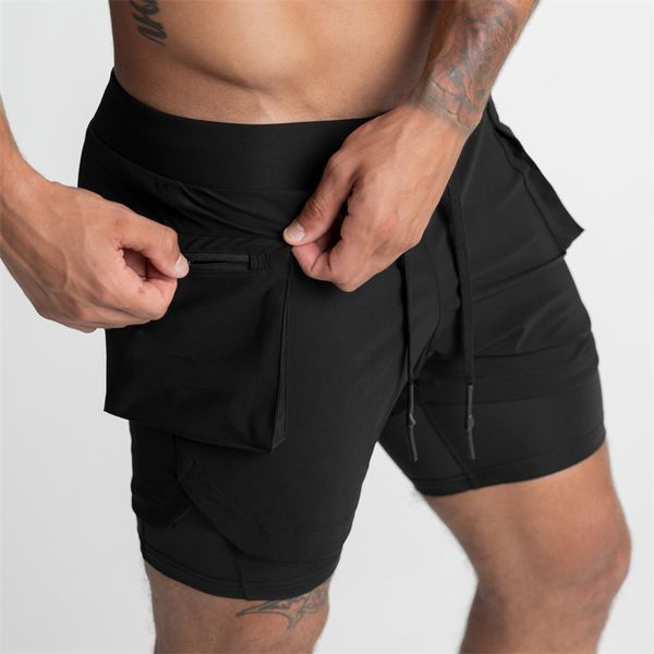 men's shorts double layer 2 in 1 short summer casual pants multi pocket zipper quick dry fashion fitness sports 230307, White;black
men's shorts double layer 2 in 1 short summer casual pants multi pocket zipper quick dry fashion fitness sports 230307, White;black
