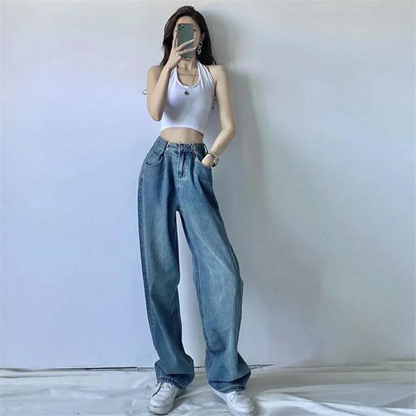 women's jeans jeans women blue casual female cotton oversize harajuku high street womens wide leg vintage denim mom pants 230308
women's jeans jeans women blue casual female cotton oversize harajuku high street womens wide leg vintage denim mom pants 230308