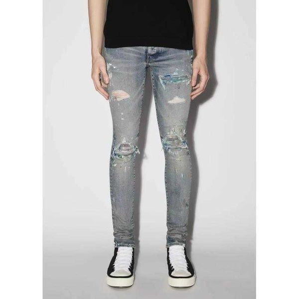 jeans men pants ammir original patchwork speckled blue printing wash fashion designer brand niche ins celebrity casual leisure
jeans men pants ammir original patchwork speckled blue printing wash fashion designer brand niche ins celebrity casual leisure