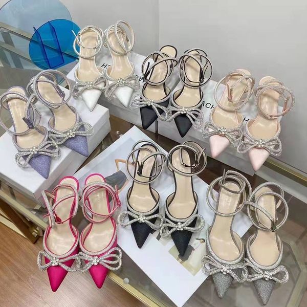 2023 women dress shoes luxury mach heel designer womens high silk satin double bow crystal pumps lady fashion sandals with box classic weddi, Black
2023 women dress shoes luxury mach heel designer womens high silk satin double bow crystal pumps lady fashion sandals with box classic weddi, Black