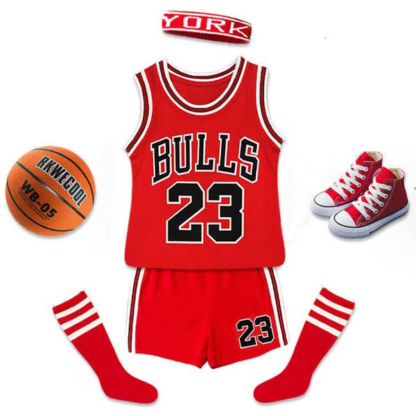 chil1en's clothing 61 chil1en's basketball suit summer sports short sleeve set korean version 23 two piece set for boys and girls
chil1en's clothing 61 chil1en's basketball suit summer sports short sleeve set korean version 23 two piece set for boys and girls