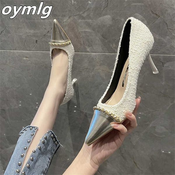 new autumn single shoes women's slip on temperament black light mouth contrast fine high heel 230304
new autumn single shoes women's slip on temperament black light mouth contrast fine high heel 230304