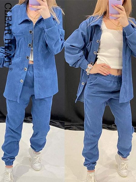 women s two piece pants solid corduroy sets single breasted blouses elastic waist trousers outfits autumn office female chic suit 230307, White
women s two piece pants solid corduroy sets single breasted blouses elastic waist trousers outfits autumn office female chic suit 230307, White