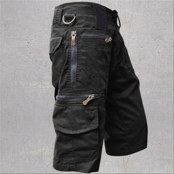 men's shorts summer military cargo multi pocket army tactical cropped trousers casual cotton loose overalls long length 230308, White;black
men's shorts summer military cargo multi pocket army tactical cropped trousers casual cotton loose overalls long length 230308, White;black