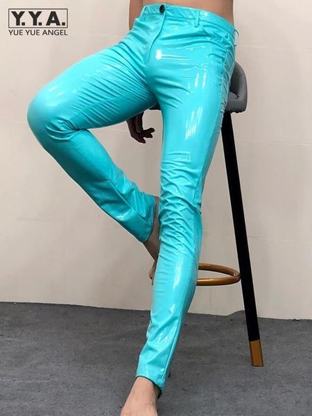 women's pants s men night clubwear stretchy skinny pencil mirror smooth faux patent leather trousers plus size 6xl pu 230308, Black;white
women's pants s men night clubwear stretchy skinny pencil mirror smooth faux patent leather trousers plus size 6xl pu 230308, Black;white
