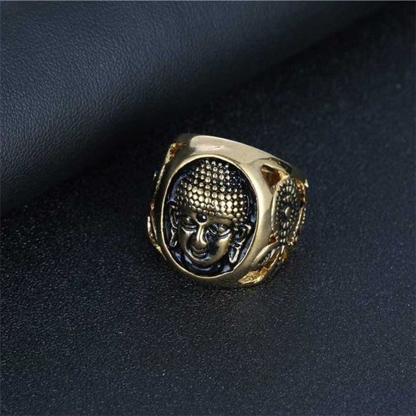 vintage buddha head solemn image ring men's travel safety amulet ring, Silver
vintage buddha head solemn image ring men's travel safety amulet ring, Silver