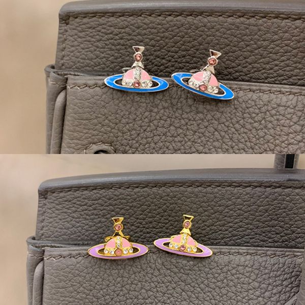 women enamel crystal planet vivian stud earring cute orbit earrings for gift party fashion jewelry, Golden;silver
women enamel crystal planet vivian stud earring cute orbit earrings for gift party fashion jewelry, Golden;silver
