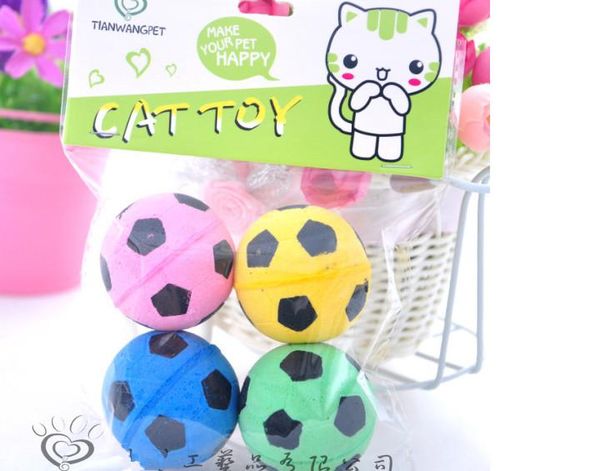 pet cat sponge balls footballs four colors for small cat 40pcs /lot
pet cat sponge balls footballs four colors for small cat 40pcs /lot