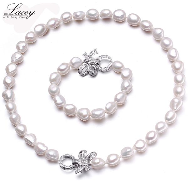 earrings necklace natural cultured freshwater pearl jewelry sets women baroque1011mm bracelet necklace fine 230307, Silver
earrings necklace natural cultured freshwater pearl jewelry sets women baroque1011mm bracelet necklace fine 230307, Silver