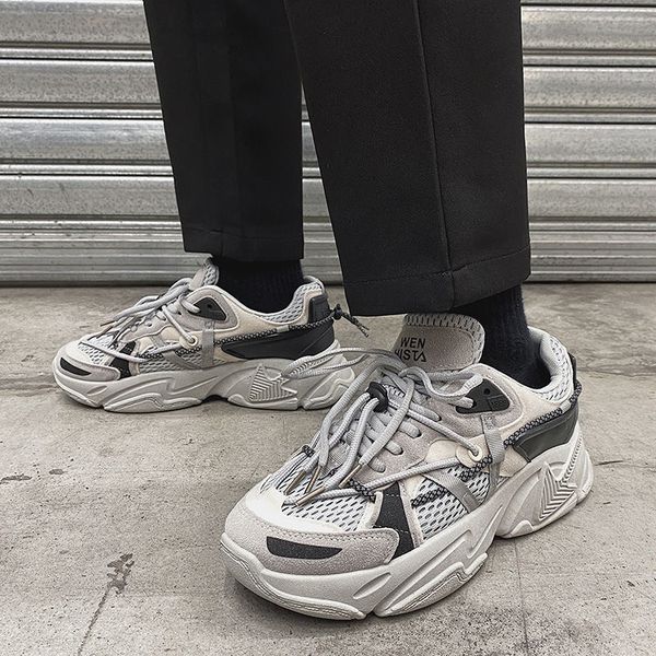 dress shoes trend chunky sneakers male mesh breathable casual sneaker men couple tenni light comfortable vulcanized 230308, Black
dress shoes trend chunky sneakers male mesh breathable casual sneaker men couple tenni light comfortable vulcanized 230308, Black