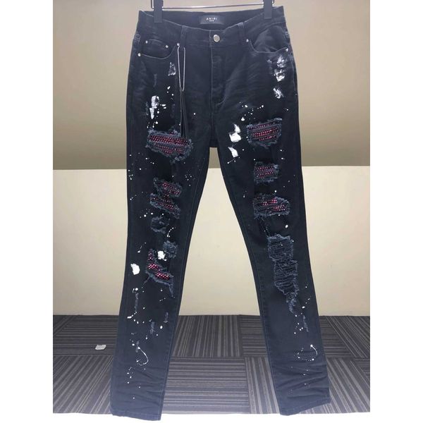 jeans men pants ammir black basic men's slim fit high street fashion brand elastic style designer niche ins celebrity casual leisure, Blue
jeans men pants ammir black basic men's slim fit high street fashion brand elastic style designer niche ins celebrity casual leisure, Blue
