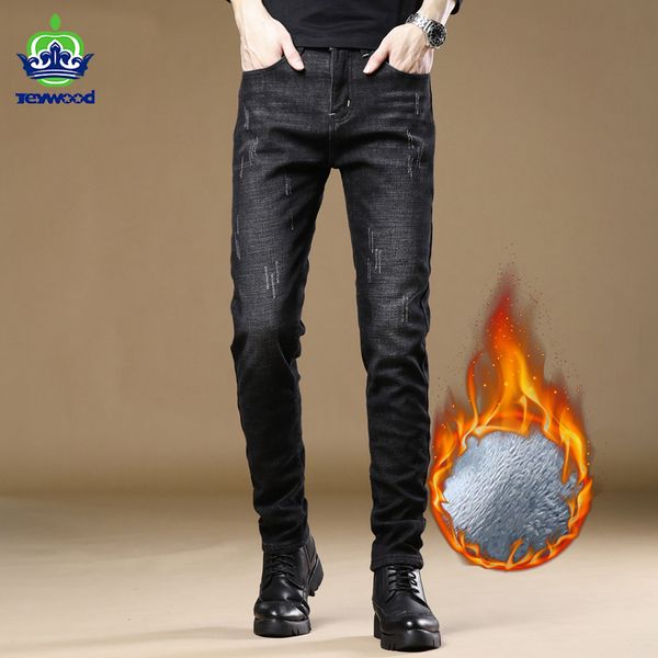 men's jeans jeywood brand skinny jeans men's winter fleece fluff thick warm stretch pencil pants fashion youth trousers male 27-36, Blue
men's jeans jeywood brand skinny jeans men's winter fleece fluff thick warm stretch pencil pants fashion youth trousers male 27-36, Blue