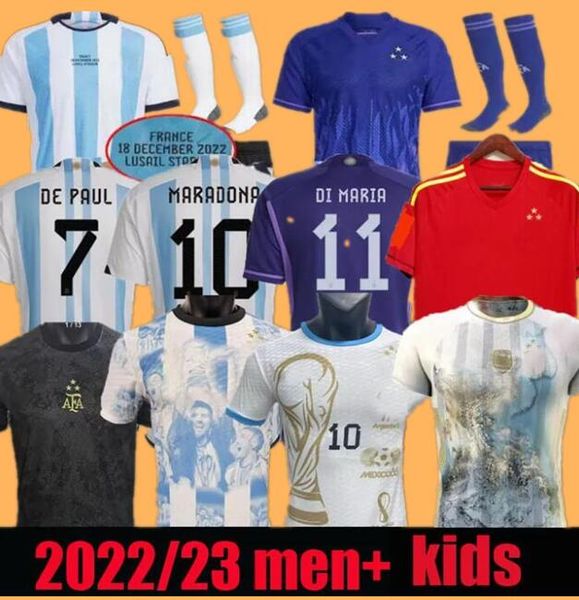 3 star 2022 argentina soccer jersey fans player version dybala aguero maradona di maria j. alvarez champions goalkeeper pre-match men kids k, Black;yellow
3 star 2022 argentina soccer jersey fans player version dybala aguero maradona di maria j. alvarez champions goalkeeper pre-match men kids k, Black;yellow