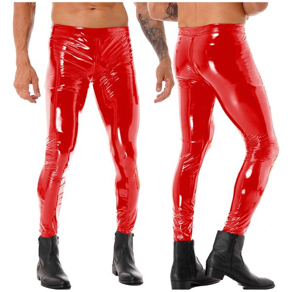 women's pants s mens glossy patent leather soild color twoway zipper crotch skinny trousers clubwear leggings motorcycling costume 2303, Black;white
women's pants s mens glossy patent leather soild color twoway zipper crotch skinny trousers clubwear leggings motorcycling costume 2303, Black;white