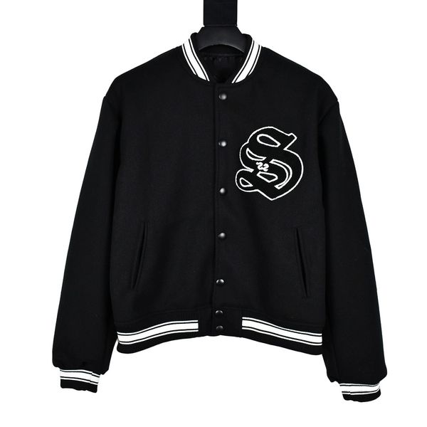 men s jackets st 22fw spring fall large s embroidery letter baseball jacket 230307, Black;brown
men s jackets st 22fw spring fall large s embroidery letter baseball jacket 230307, Black;brown