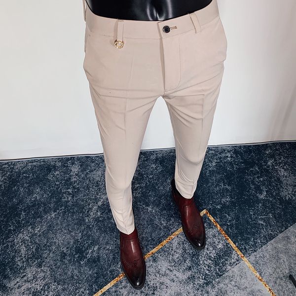 men's pants spring summer mens casual slim dress streetwear suit men office all match ankle length trousers 230307, Black
men's pants spring summer mens casual slim dress streetwear suit men office all match ankle length trousers 230307, Black