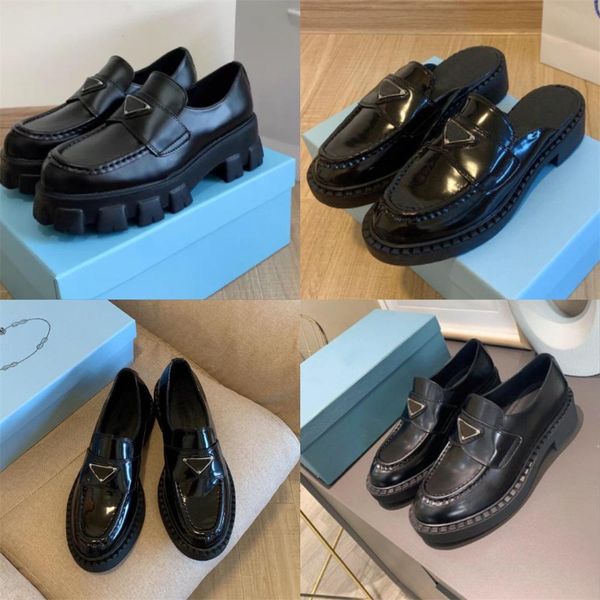 with box prad shoes designer shoes monolith shoes cowhide loafers rubber platform sneakers women leather loafer chunky round head sneaker ja, Black
with box prad shoes designer shoes monolith shoes cowhide loafers rubber platform sneakers women leather loafer chunky round head sneaker ja, Black