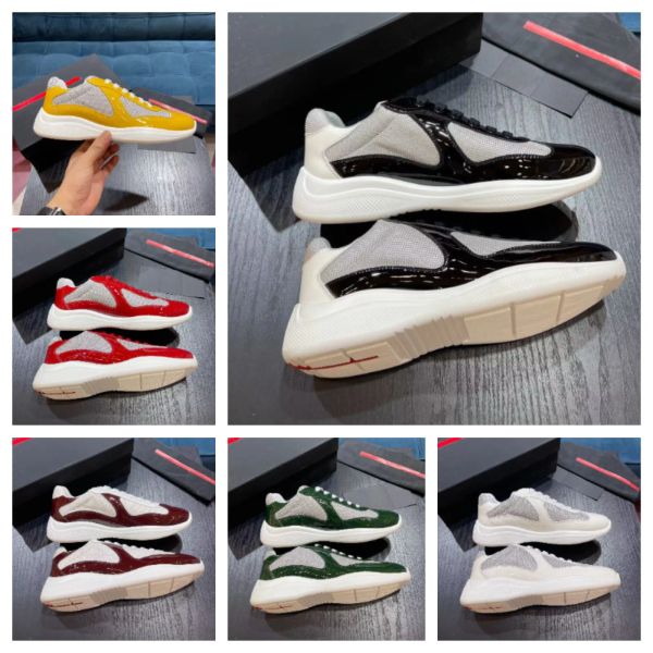 with box prad shoes 2023 american cup casual shoes low sneaker mesh pvc patent leather fashion trainers americas sneakers walking sho vr, Black
with box prad shoes 2023 american cup casual shoes low sneaker mesh pvc patent leather fashion trainers americas sneakers walking sho vr, Black
