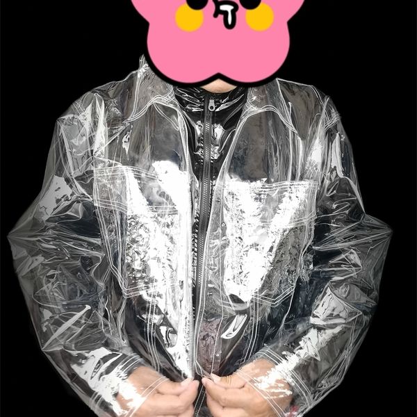 men s jackets man boy s pvc jacket clear transparent long sleeve see through cool chic coat private party waterproof rainproof coats 230307, Black;brown
men s jackets man boy s pvc jacket clear transparent long sleeve see through cool chic coat private party waterproof rainproof coats 230307, Black;brown