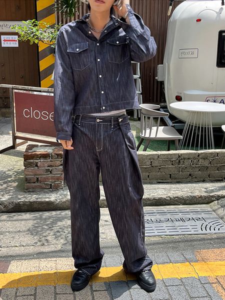men s polos syuhgfa wear long sleeve denim coat causal 2023 spring autumn washed straight jeans suit korean fashion two pieces set 230308, White;black
men s polos syuhgfa wear long sleeve denim coat causal 2023 spring autumn washed straight jeans suit korean fashion two pieces set 230308, White;black