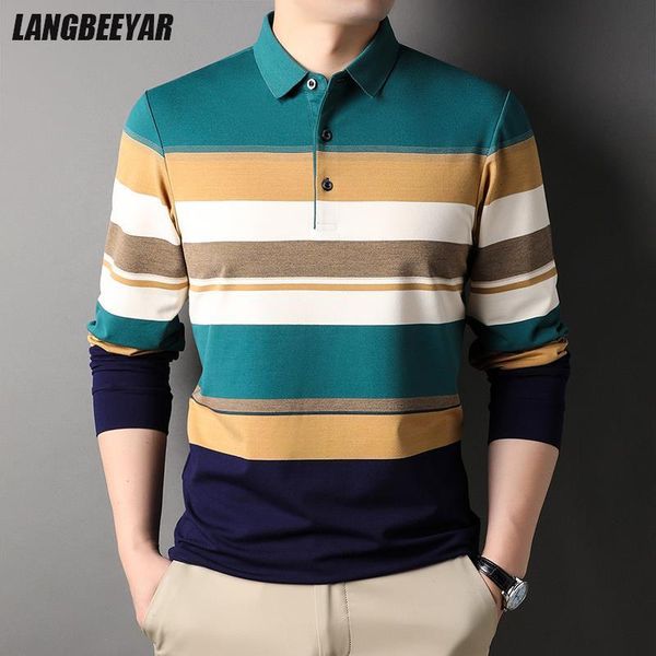 men's polos grade fashion brand designer striped classic fit luxury clothes for men polo shirt casual long sleeve men clothing 230308, White;black
men's polos grade fashion brand designer striped classic fit luxury clothes for men polo shirt casual long sleeve men clothing 230308, White;black