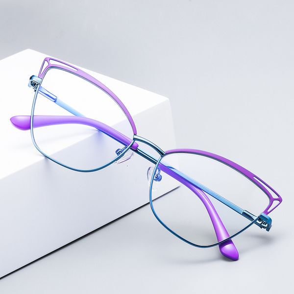 sunglasses frames gmei design blue light blocking women's cat eye metal glasses frame female anti radiation protection eyeglasses 3038, Silver
sunglasses frames gmei design blue light blocking women's cat eye metal glasses frame female anti radiation protection eyeglasses 3038, Silver
