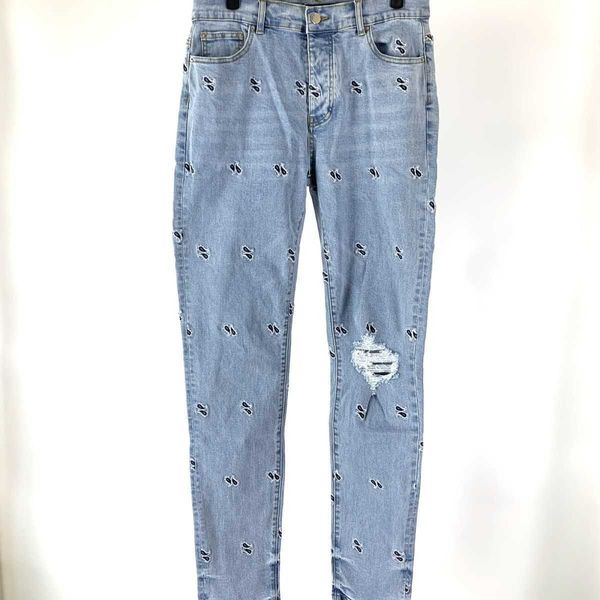 jeans men pants ammir worn damaged cashew embroidery light blue denim brand fashion designer niche ins celebrity casual leisure
jeans men pants ammir worn damaged cashew embroidery light blue denim brand fashion designer niche ins celebrity casual leisure