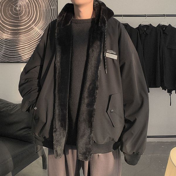 men s jacket korea wear both sides fashion trend streetwear bomber hooded jacket color coats pocket decoration windbreaker clothes 230307, Black;brown
men s jacket korea wear both sides fashion trend streetwear bomber hooded jacket color coats pocket decoration windbreaker clothes 230307, Black;brown