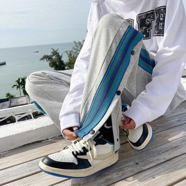 men's pants korean fashion casual pants men's trend breasted stitching straight baggy male casual trousers streetwear sweatpants z, Black
men's pants korean fashion casual pants men's trend breasted stitching straight baggy male casual trousers streetwear sweatpants z, Black