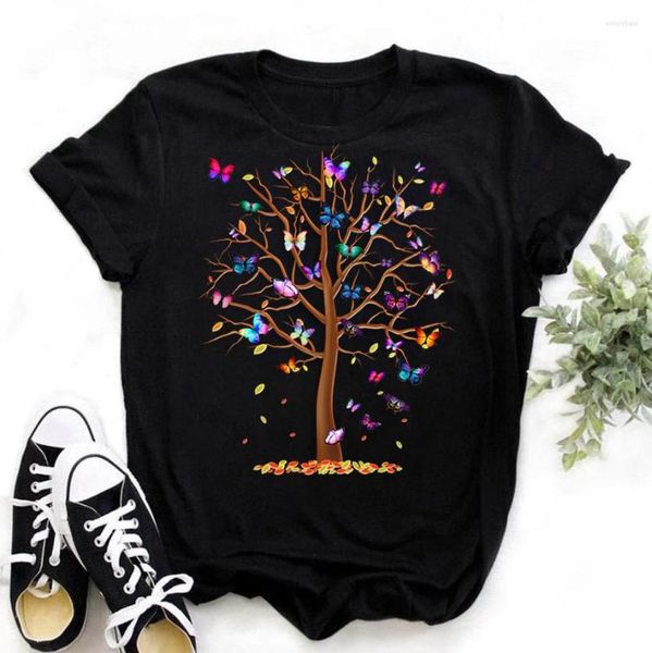 women's t shirts woman butterfly tree print harajuku summer tshirts casual round neck short slee tee shirt women black t-shirt drop shi, White
women's t shirts woman butterfly tree print harajuku summer tshirts casual round neck short slee tee shirt women black t-shirt drop shi, White