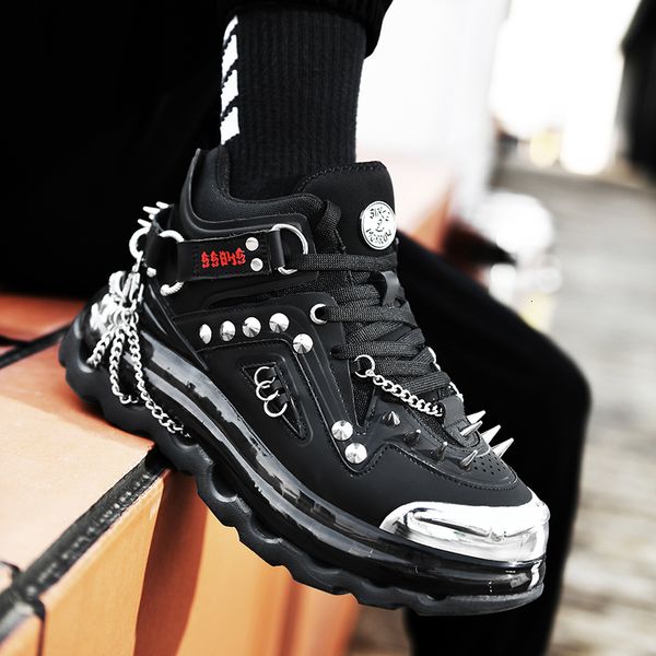 dress shoes men leather motorcycle boots platform large size designer sneakers tenis masculinothick soled running vulcanized 230308, Black
dress shoes men leather motorcycle boots platform large size designer sneakers tenis masculinothick soled running vulcanized 230308, Black