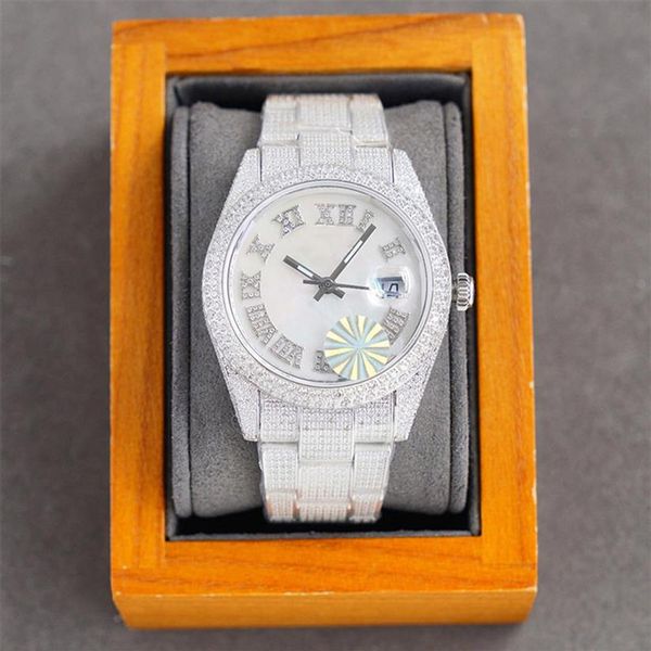 full diamond mens watch mechanical automatic watches sapphire 40mm strap diamond-studded steel ladies fashion wristwatches bracele280g, Slivery;brown
full diamond mens watch mechanical automatic watches sapphire 40mm strap diamond-studded steel ladies fashion wristwatches bracele280g, Slivery;brown