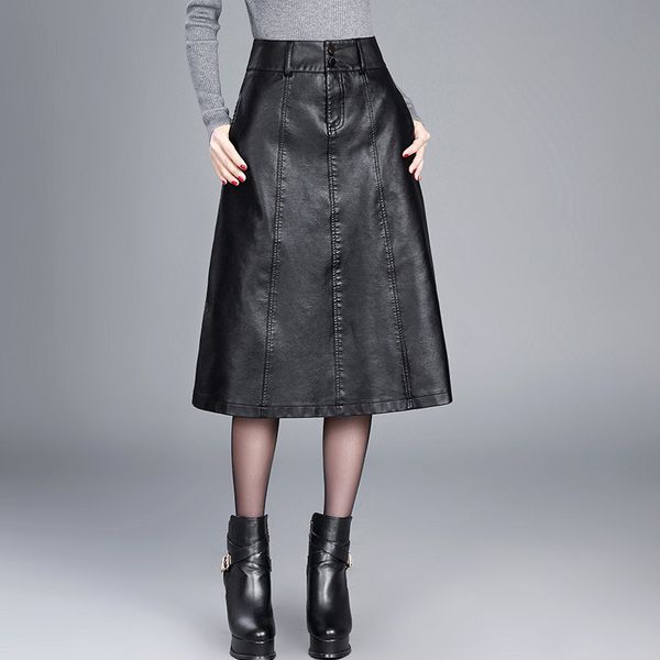 skirts women winter midi skirt spring womens high waist pu leather skirt faldas vintage saias plus size m-4xl fashion 230308, Black
skirts women winter midi skirt spring womens high waist pu leather skirt faldas vintage saias plus size m-4xl fashion 230308, Black