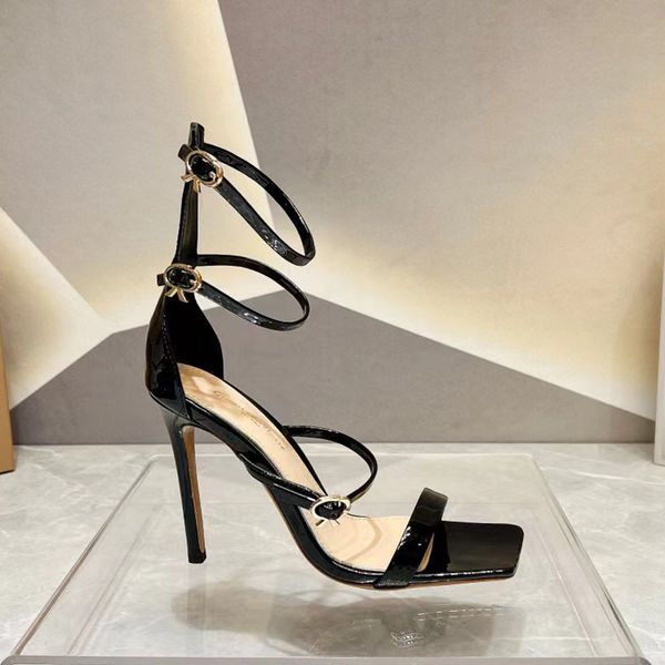 gladiator stiletto sandals black patent leather 105mm sandals ankle band button up heels for women summer luxury designers shoes party heele
gladiator stiletto sandals black patent leather 105mm sandals ankle band button up heels for women summer luxury designers shoes party heele