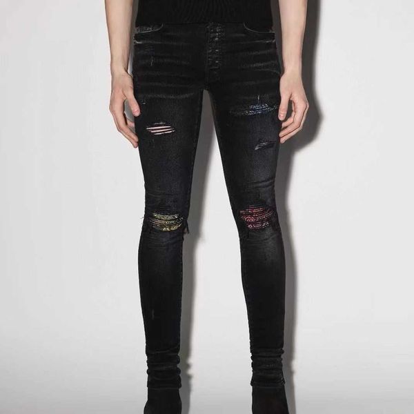 jeans men pants ammir 2023 high street black patchwork cashew damage slim fashion designer brand niche ins celebrity casual leisure jh8v, Blue
jeans men pants ammir 2023 high street black patchwork cashew damage slim fashion designer brand niche ins celebrity casual leisure jh8v, Blue