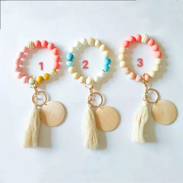 foreign trade food-grade silicone key chain, wool ball beading, fashionable and versatile cotton cork chip pendant bracelet, Silver
foreign trade food-grade silicone key chain, wool ball beading, fashionable and versatile cotton cork chip pendant bracelet, Silver