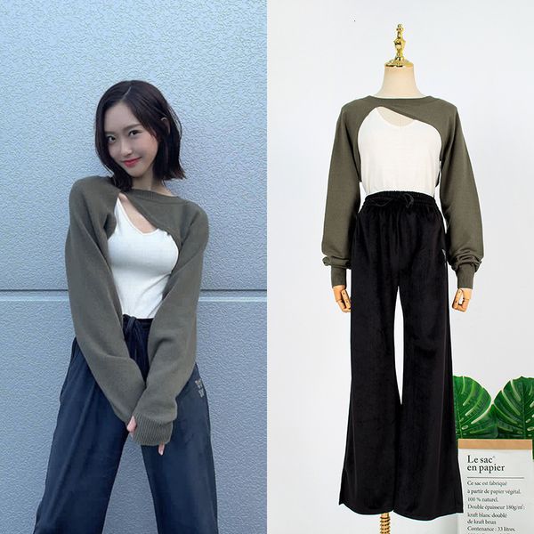 women s two piece pants 2 s set women korean drama penthouse fashion long sleeve knitted pullover sweater womens wide leg sets 230307, White
women s two piece pants 2 s set women korean drama penthouse fashion long sleeve knitted pullover sweater womens wide leg sets 230307, White
