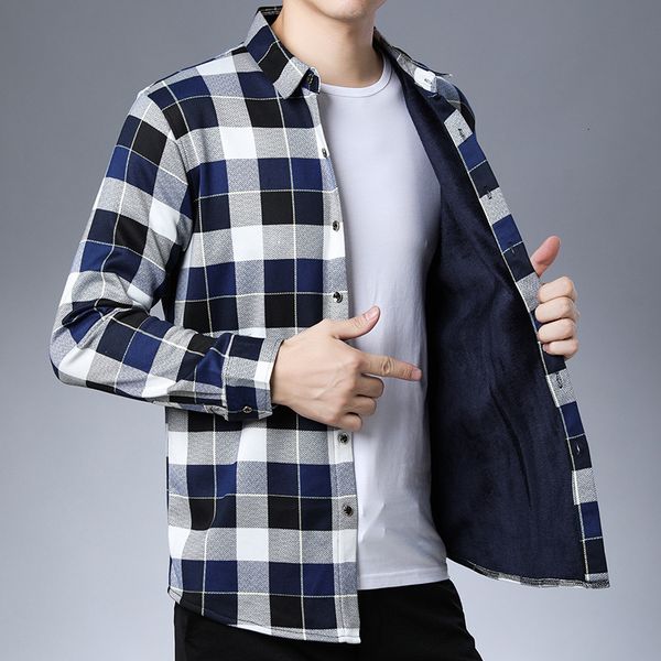 men's polos men's autumn and winter long sleeved shirt cardigan plush plaid shirt thickened young and middle-aged men's warm, White;black
men's polos men's autumn and winter long sleeved shirt cardigan plush plaid shirt thickened young and middle-aged men's warm, White;black