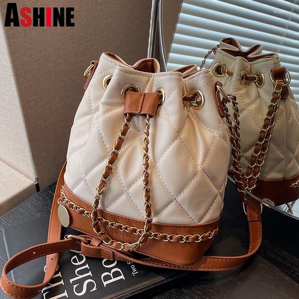 shoulder bags drawstring ladies bucket bag panelled women diamond lattice luxury quilted handbags
shoulder bags drawstring ladies bucket bag panelled women diamond lattice luxury quilted handbags