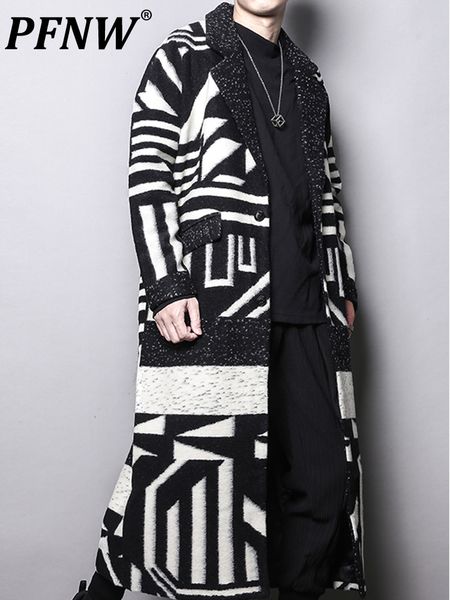 men's jackets pfnw autumn and winter original jacquard medium length dark black sheep wool coat casual loose design windbreaker 12a6322, Black;brown
men's jackets pfnw autumn and winter original jacquard medium length dark black sheep wool coat casual loose design windbreaker 12a6322, Black;brown
